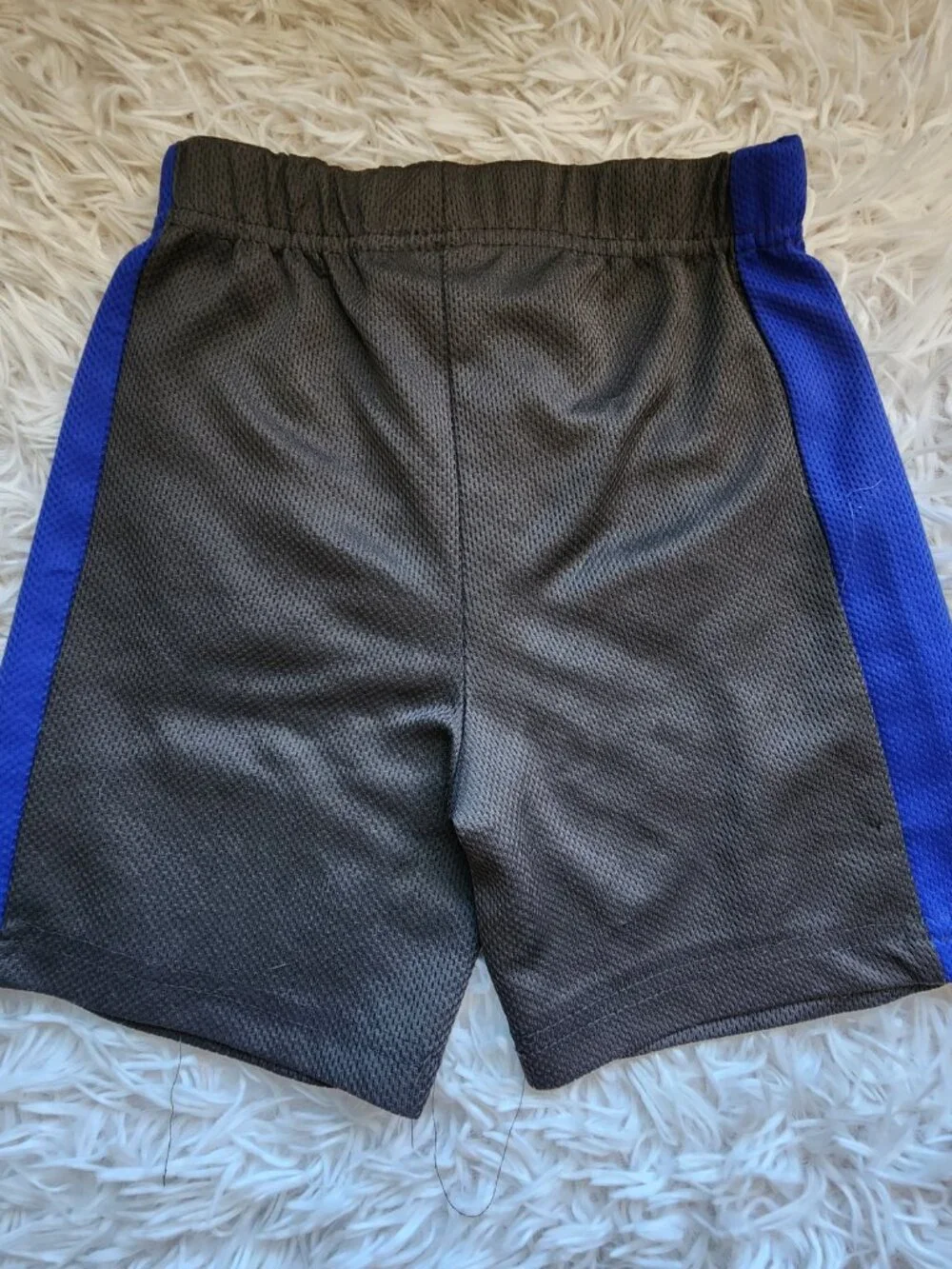 10/$10 - Dark Gray Athletic Shorts with Blue Stripe
